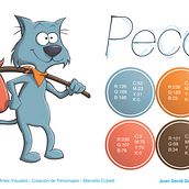Peco - Model Sheet. Un progetto di Character design di Juan David Gallego Arango - 21.12.2012