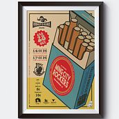 MING CITY ROCKERS vermut-o-rama poster. Un progetto di Direzione artistica, Graphic design e Illustrazione vettoriale di Cristóbal Jiménez Trujillo - 19.10.2017