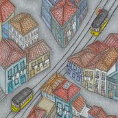 Lisboa. Traditional illustration project by Emilse Delgado - 10.19.2017