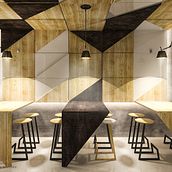 MOSAIK Pan/Café Ein Projekt aus dem Bereich 3D, Architektur, Innenarchitektur, Design, Beleuchtungsdesign, Innendesign, Möbeldesign und - bau, Infografik und Bildbearbeitung von Pablo Marcos Vila - 20.04.2015