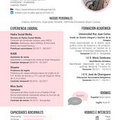 CV. Editorial Design, and Graphic Design project by Alba García - 06.10.2017