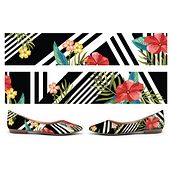Flat shoes print. Graphic Design project by Claudia Braz Suares - 08.03.2015