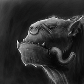 Concept art - Orc. Traditional illustration project by Alejandro Figueroa - 05.14.2016
