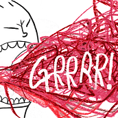 ¡¡¡¡GRRRRR!!!. Een project van Traditionele illustratie van Ávelin Ilustradora - 24.10.2017