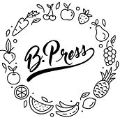 Juice B. Press: logo and label for packaging. Graphic Design project by Claudia Braz Suares - 07.15.2016