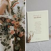 Safari Wedding. Un progetto di Design, Illustrazione digitale, Lettering, Br, ing, Br e identit di Georgina Villagrasa Molina - 26.10.2017