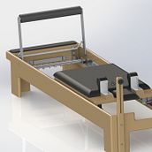 Pilates Reformer . % Jose Rafael Farfan Fernandez tarafından hazırlanan 3D, Animas, on, Tasarım, Mobil, a Tasarımı ve Yapımı, Ürün Tasarımı, Endüstri, el tasarım, Ve Video projesi - 03.28.2015