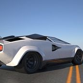 Lamborghini Countach "SpeedHunter" (Render). 3D, Design, Automotive Design, Product Design & Industrial Design project by Diego Armas - 10.30.2017