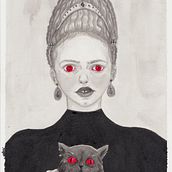 Mi aportación al fanzine Season of the Witch de The Ayeayes. Projekt z dziedziny Trad, c i jna ilustracja użytkownika Angela Jimenez - 30.10.2017