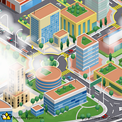 Ciudad Infográfica. Animation, Architecture, Vector Illustration & Infographics project by Francisco Javier González y García - 08.15.2017