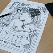 Mes febrero 2016 calendario Andigraf. Un progetto di Illustrazione tradizionale di Oscar Geovani Vergara Arias - 06.11.2015
