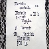 Marindia - mi proyecto de góticas potentes. Un progetto di Calligrafia, Design e Tipografia di maru_b - 04.11.2017