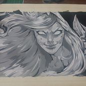 Pintado escala de grises. Un progetto di Pittura di Jeli Gamboa - 05.11.2017