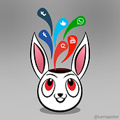 Social Rabbit. Een project van Grafisch ontwerp van Luis Aponte - 03.11.2017