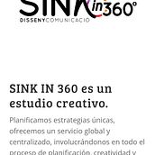 Página web de nuestro nuevo estudio. Web Development, Design, Graphic Design, Web Design, and Marketing project by SINK IN 360 STUDIO SL - 07.12.2017