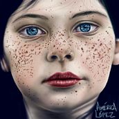 Photoshop. Design, Character Design, Graphic Design, Traditional illustration, and Painting project by América López - 11.06.2017