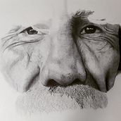 Rostro de vida - Estoy haciendo de mi hobby algo profesional, este es un retrato en proceso con pluma Bic.  . % Juan Diego González tarafından hazırlanan Güzel sanatlar projesi - 11.01.2017