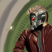 Starlord. Traditional illustration project by Miguel Sánchez - 11.07.2017