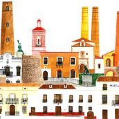 FERIA DE ADRA . Graphic Design, Traditional illustration, and Architecture project by Moises Oliva - 11.07.2017