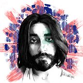 Mi foto retrato. Traditional illustration project by Kurt Bäuerle - 03.23.2017