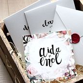 Aida y Enol. Caligrafia, Design, e Eventos projeto de Aida Lídice Lueje Suerias - 01.04.2017