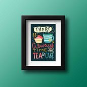 Ilustración Tea&Cake. Vector Illustration project by Elena López - 11.08.2016