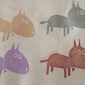 PERRETES_ESTAMPACIÓN EN TEXTIL (diseños de PowerPerro). Artesanato projeto de ainhoanavarrocano - 09.11.2017