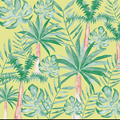 Tropical wallpaper. Collage project by Clara Berretta - 11.09.2017