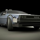 Delorean 3D. 3D, and Automotive Design project by David Fernández Uceda - 11.10.2017