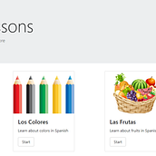 Spanish lessons - Proyecto en ReactJS. Web Development, and Education project by Elsi Caldeira - 09.14.2017
