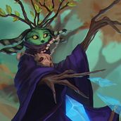 Vir'ava, the Guardian of the Forest. Projekt z dziedziny  Sztuki piękne, Komiks,  Manager art, st, czn, Design, Projektowanie postaci, Trad, c i jna ilustracja użytkownika María Zueva - 18.05.2017