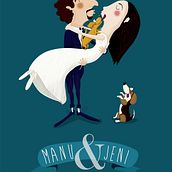 WEDDING CARDS. Un proyecto de Diseño, Diseño gráfico e Ilustración tradicional de Cristina Quiles - 14.11.2017