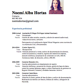 Mi CV . % noemi_alba tarafından hazırlanan Metin yazarlığı projesi - 11.14.2017