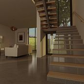Detalle escalera Ein Projekt aus dem Bereich 3D, Architektur und Innendesign von Dnea studio - 14.11.2017
