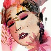 Mi Proyecto del curso: Retrato ilustrado en acuarela. Fine Arts project by majoserodriguez4 - 11.14.2017