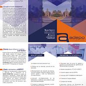 Tríptico Adepo. Un proyecto de Diseño gráfico de Patricia Vilches - 15.11.2017