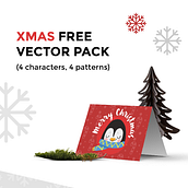 Xmas vector illustrations. Vector Illustration project by Laura España - 11.16.2017