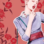 Fashion Illustration II Ein Projekt aus dem Bereich Grafikdesign und Traditionelle Illustration von Silvia Borrás Lecha - 17.11.2017