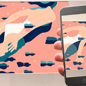 Stessa spiaggia stesso mare. Animação, Ilustração tradicional, e Motion Graphics projeto de chiara ghigliazza - 07.06.2017