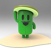 cactus. 3D, and Character Animation project by Marcos Rocke Vargas - 11.20.2017