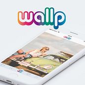 wallp :: Logo + app interface design. Web Design project by David Thomas Castrillo - 11.20.2017