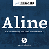 Aline Text - A modern Slab Serif Typeface for text | Graduation Project [Update]. Un proyecto de Tipografía de Julio Claudius - 21.11.2017