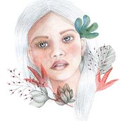Mi Proyecto del curso: Retrato ilustrado en acuarela. Traditional illustration project by Maria Belén Richter - 11.27.2017