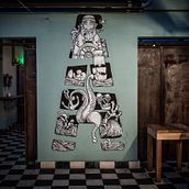 Mural Amarre. Un proyecto de Arte urbano, Diseño de interiores, Diseño gráfico e Ilustración tradicional de Andres Crego - 28.11.2017