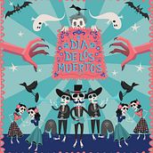 Dia de los muertos. Pattern Design, Character Design, Graphic Design, Traditional illustration, and Vector Illustration project by Débora Baselga - 11.01.2017
