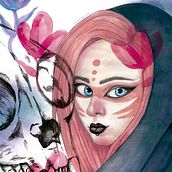 Mi Proyecto del curso: Retrato ilustrado en acuarela. Traditional illustration project by Mónica Hernández Rodríguez - 11.28.2017