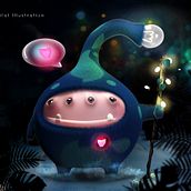 Amorojitos. 3D, Character Design, and Traditional illustration project by Daniela OC - 11.28.2017