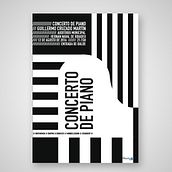 Concierto de piano. Een project van Redactioneel ontwerp y Grafisch ontwerp van Gonzalo Ballesteros - 01.08.2016