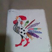 Mi gallo bonito.... Un proyecto de Bordado de monica - 26.02.2019