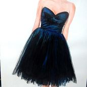 Figurín de moda. Een project van Traditionele illustratie van Pocho Gutiérrez - 01.06.2016